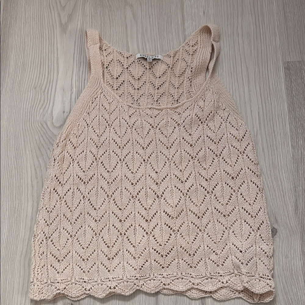 Angel Kiss Knit Top in Cream